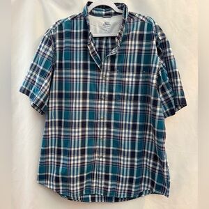 IZOD Saltwater Relaxed Classics Blue Plaid XL